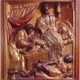 Attributed to Isidro de Villoldo, Miracle of the Black Leg, circa 1547, 70 cm high, polychromed wood.
Museo Nacional de Escultura, Valladolid